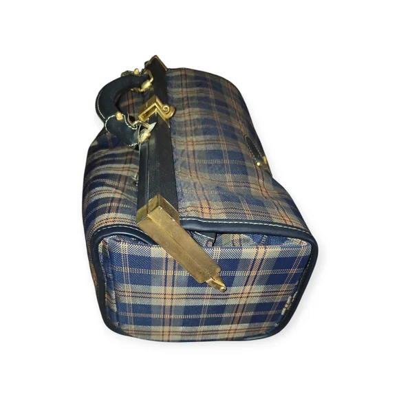 Joseph Louis Plaid Leather Men's Bag - Picture 5 of 6